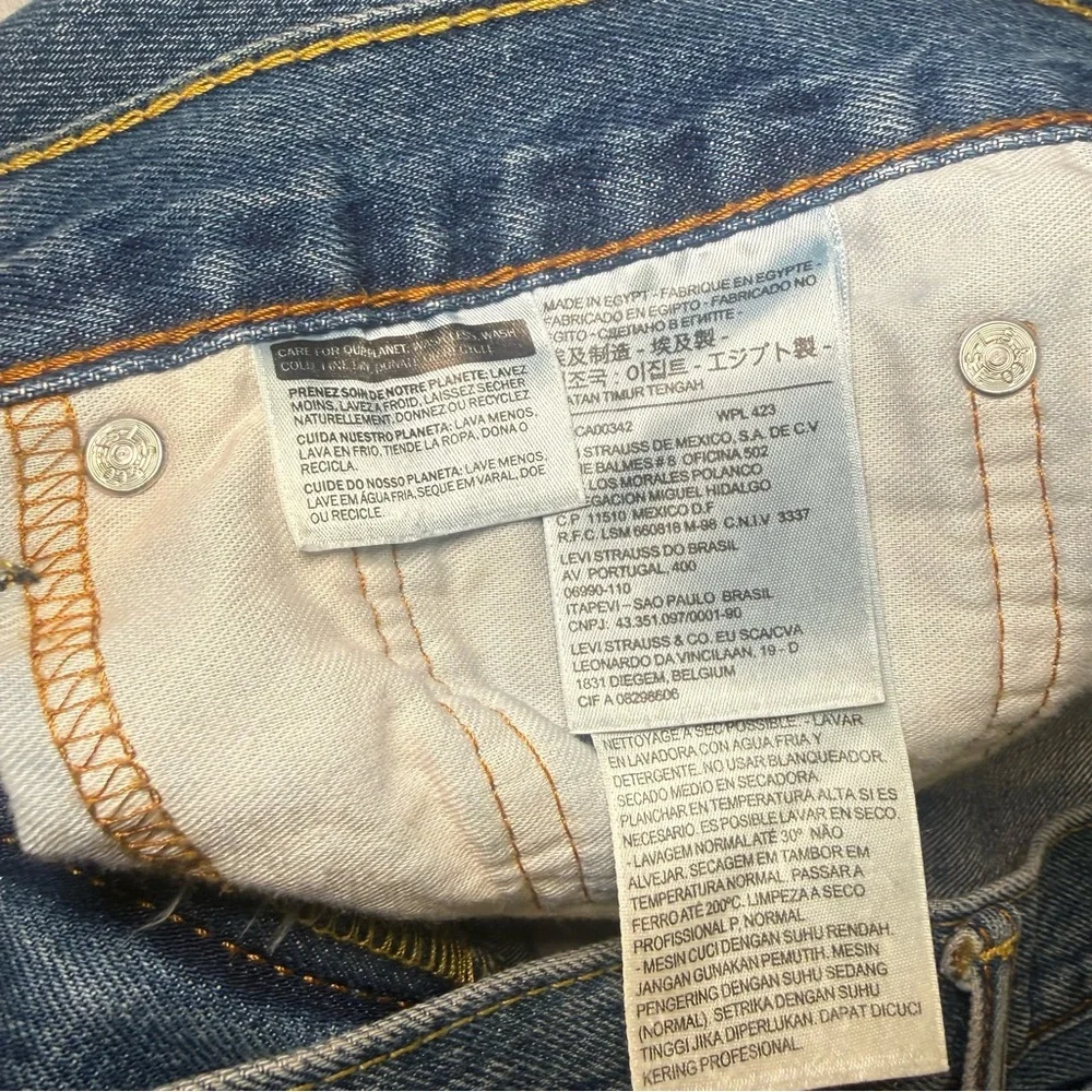 Levi's 505 Regular Fit Jeans Mens‎ 38x32 Blue Straight Leg Classic Denim